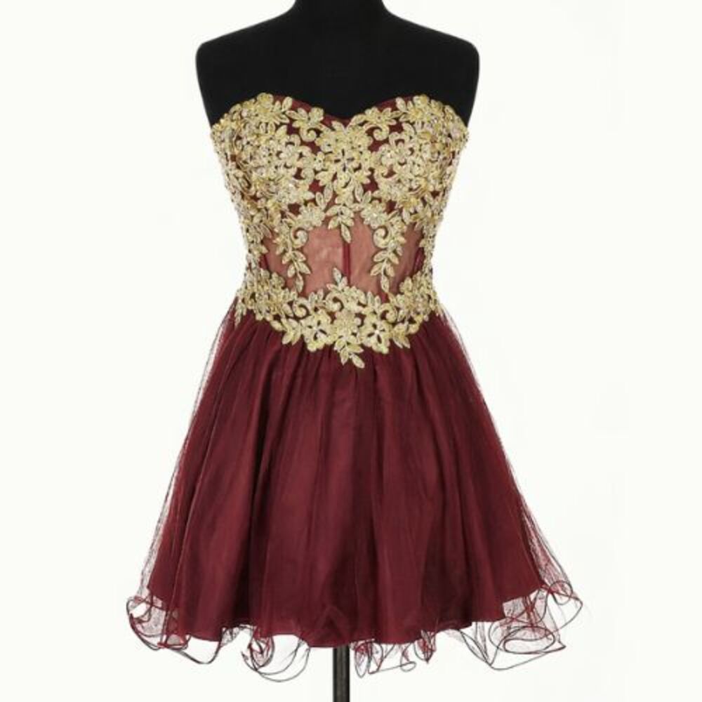 Blondie Nites Prom Dress 9 Tulle Gold Embroider Corset Y2K Whimsigoth Vampy Goth